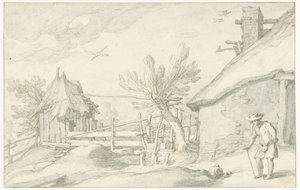 Tun med gård og låve av Abraham Bloemaert
