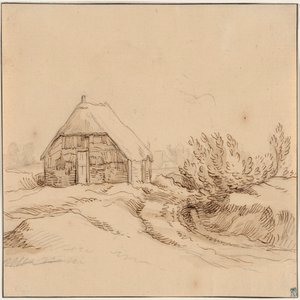 Landskap med gårdshus av Abraham Bloemaert