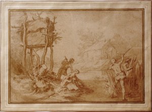 Latona og de lykiske bøndene av Abraham Bloemaert