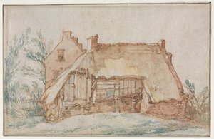 Peasants Cottage recto, ca. 1600. av Abraham Bloemaert