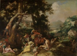 Døperen Johannes forkynner av Abraham Bloemaert