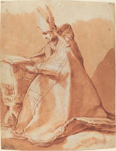 Sittende biskop av Abraham Bloemaert