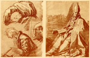De fire evangelistene og St. Ambrosius av Abraham Bloemaert