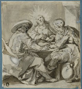 Måltidet i Emmaus av Abraham Bloemaert