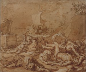 Theagenes og Chariclea etter forliset av Abraham Bloemaert