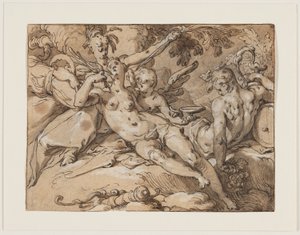 Venus og Bacchus (uten Ceres og Bacchus ville Venus frisere) av Abraham Bloemaert