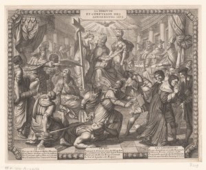 Jansenistenes tilbaketrekning La Deroute et Confusion des Iansenistes. (tittel på objekt) av Abraham Bosse