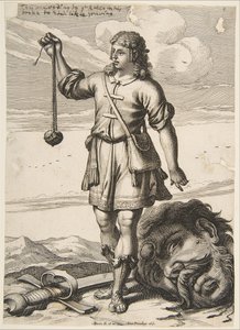 David med hodet til Goliat, 1651. av Abraham Bosse
