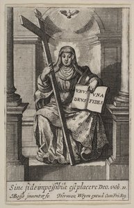 Faith, 1636. av Abraham Bosse