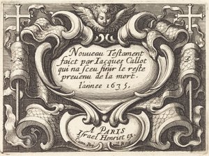 Frontispice for Callots "Det nye testamente" av Abraham Bosse