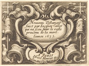 Frontispice for Callots "Det nye testamente" av Abraham Bosse