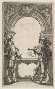Frontispice til The French Guards, 1632. av Abraham Bosse