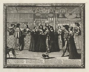 Paris-galleriet, 1640. av Abraham Bosse