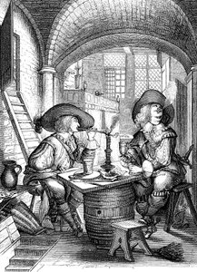 Tobakk, 1600-tallet av Abraham Bosse