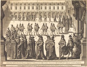 March of the King and Knights of the Holy Spirit in the Courtyard at Fontainebleau   1255431   no       norwegian Successfully Translated  Original: Les Paladins (The Wandering Knights) Translat: Les Paladins (The Wandering Knights) 1339390 no norwegian Su av Abraham Bosse