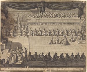 Møte i kapellet i Fontainebleau av Abraham Bosse