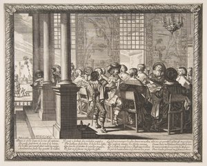 Banketten for den fortapte sønns retur, ca. 1636. av Abraham Bosse
