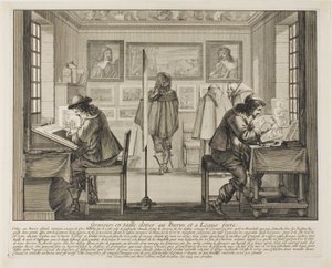 Gravøren og etseren av Abraham Bosse