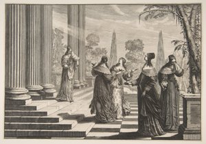The Foolish Virgins Rejected, ca. 1635. av Abraham Bosse