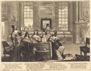 De tåpelige jomfruene kaster bort tid av Abraham Bosse