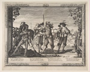 The Hotpot Carried to the Newlyweds, eller The Racket, ca. 1633. av Abraham Bosse
