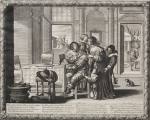 The Prodigal Son: Riotous Living av Abraham Bosse