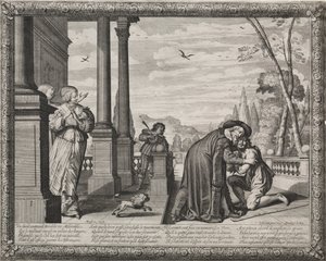 The Prodigal Son: The Return of the Prodigal. av Abraham Bosse