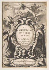 Tittelside: Fra Monarchy of the Incarnate Word, 1638. av Abraham Bosse
