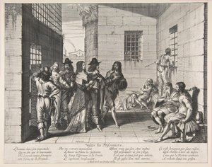 Besøkende fanger, 1635. av Abraham Bosse