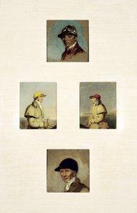 Studier av jockeyer (olje på lerret) av Abraham Cooper