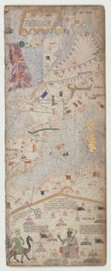 Katalansk atlas, ark 6, 1375 av Abraham Cresques
