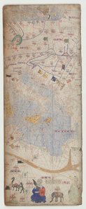 Katalansk atlas, ark 7, 1375 av Abraham Cresques