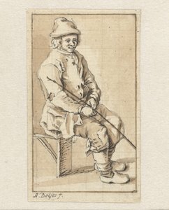 sittende mann av Abraham Delfos