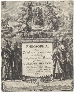 Allegori av filosofi Tittelside for: Schuler, Johannes. Philosophi (...), 1663 av Abraham Dircksz. Santvoort