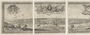 Utsikt over Brussel, standinge uit drie delen Brussel, den edleste byen i Brabant i 1640 av Abraham Dircksz. Santvoort