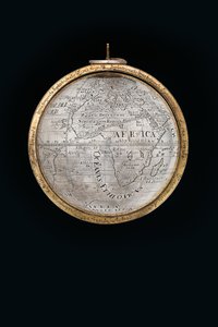 To eksepsjonelle jord- og himmelkloder, støttet av Hercules og Atlas, Augsburg, 1697-99