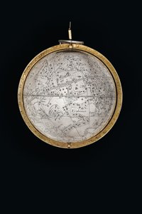 To eksepsjonelle jord- og himmelkloder, støttet av Hercules og Atlas, Augsburg, 1697-99 av Abraham Drentwett