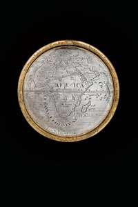 To eksepsjonelle jord- og himmelkloder, støttet av Hercules og Atlas, Augsburg, 1697-99 av Abraham Drentwett