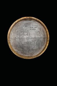 To eksepsjonelle jord- og himmelkloder, støttet av Hercules og Atlas, Augsburg, 1697-99 av Abraham Drentwett