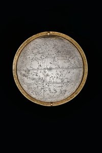 To eksepsjonelle jord- og himmelkloder, støttet av Hercules og Atlas, Augsburg av Abraham Drentwett
