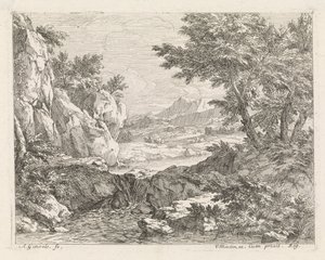 Forlatt land med elvelandskap (serietittel)