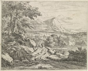 Vei langs steinene Landskap (serietittel) av Abraham Genoels