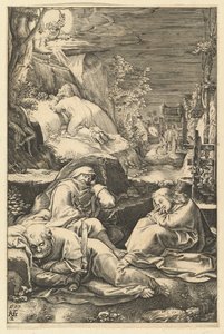 The Agony in the Garden, fra The Passion of Christ, ca. 1598-1653. av Abraham Hogenberg