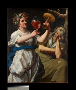 Allegory of Joy and Melankoli, 1628 av Abraham Janssens