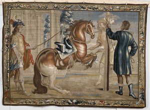 William Cavendish med en hest, ca. 1660 av Abraham Jansz. van after Diepenbeeck