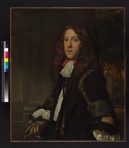 Portrett av en mann av Abraham Lamberts Jacobsz van den Tempel
