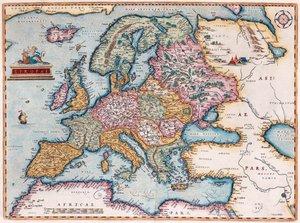 Europeisk fra: The Theatre of the World, 1579 av Abraham Ortelius