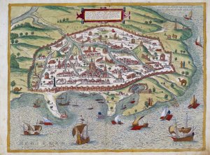 Kart over Alexandria - av Abraham Ortelius, Antwerpen av Abraham Ortelius