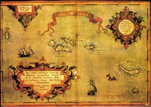 Kart over Azorene av Abraham Ortelius av Abraham Ortelius