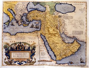 Det osmanske riket i 1588. Atlas av Abraham Ortelius. av Abraham Ortelius